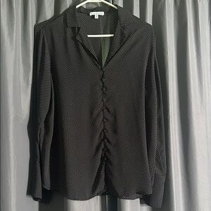 Black and White Polka Dot Blouse